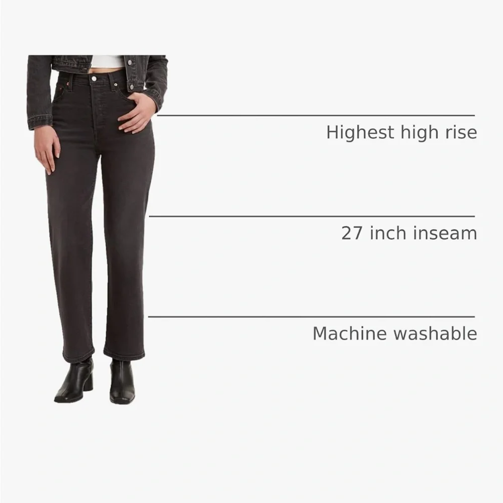 Levi’s Women's Ribcage Straight Ankle Jeans - Picture 4 of 6